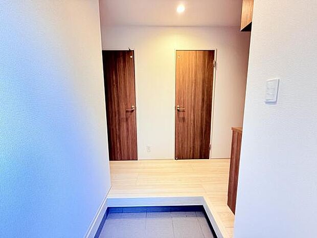 いつも気持ちよくご家族を迎えられる玄関です。