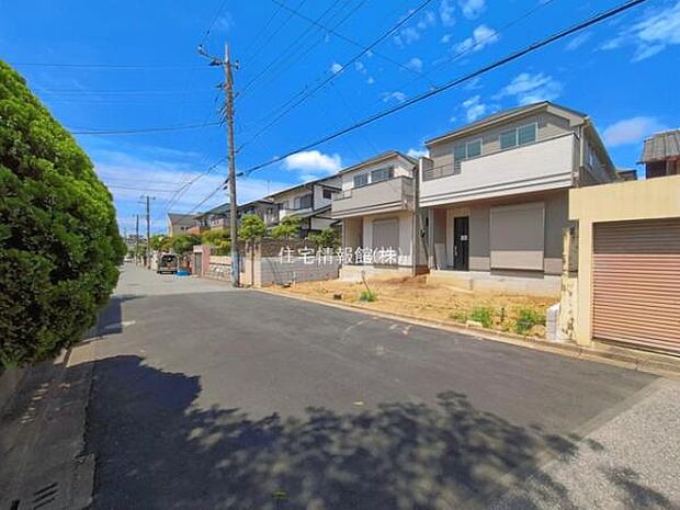 前面道路を含めた現地写真です。