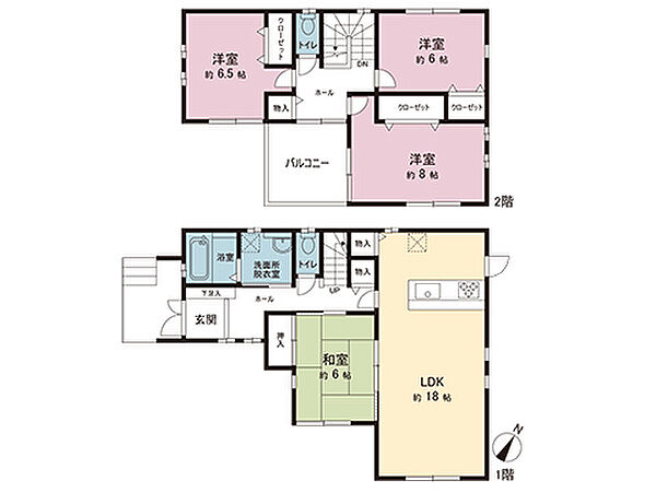 間取図です。図面と異なる場合は現況を優先させていただきます。