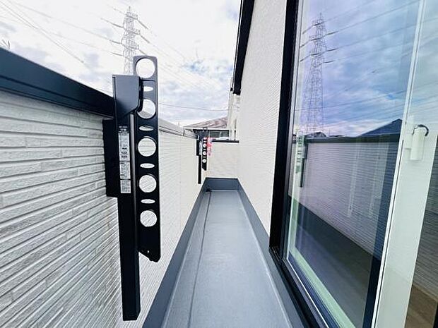 お洗濯ものを気持ち良く太陽の光で干せるのが嬉しいですね。