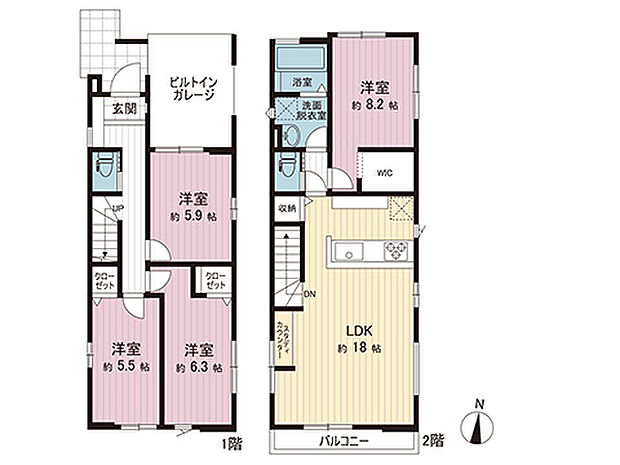間取図です。図面と異なる場合は現況を優先させていただきます。