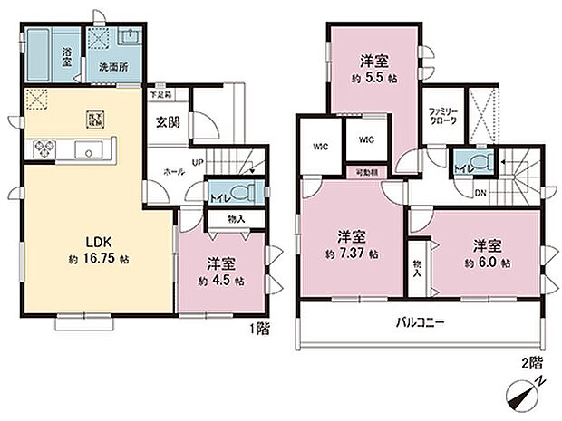 間取図です。図面と異なる場合は現況を優先させていただきます。