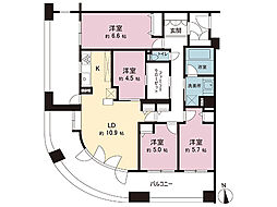 ソフィア柏公園1号棟 4LDKの間取図画像