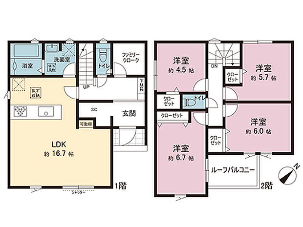 間取図です。図面と異なる場合は現況を優先させていただきます。