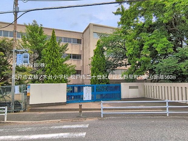 松戸市立柿ノ木台小学校まで約560m(徒歩7分)