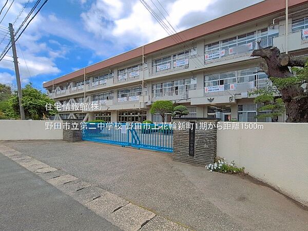 野田市立第二中学校まで約1500m（徒歩19分）