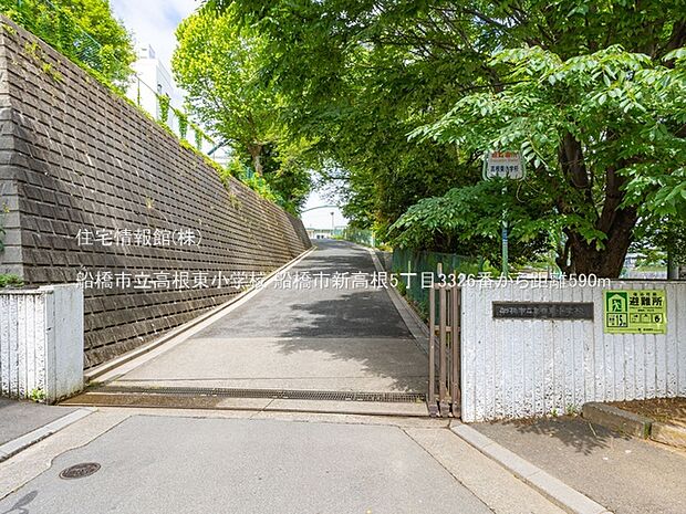 船橋市立高根東小学校まで約590m（徒歩8分）