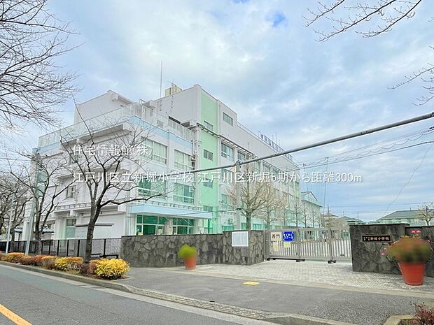江戸川区立新堀小学校まで約300m（徒歩4分）