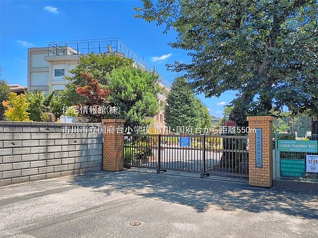 市川市立国府台小学校まで約550m(徒歩7分)