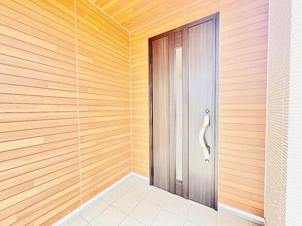 いつも気持ちよくご家族を迎えられる玄関です。