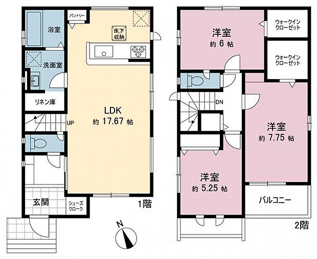 間取図です。図面と異なる場合は現況を優先させていただきます。