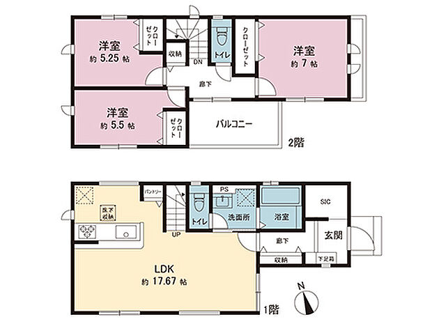 間取図です。図面と異なる場合は現況を優先させていただきます。