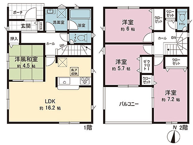 間取図です。図面と異なる場合は現況を優先させていただきます。