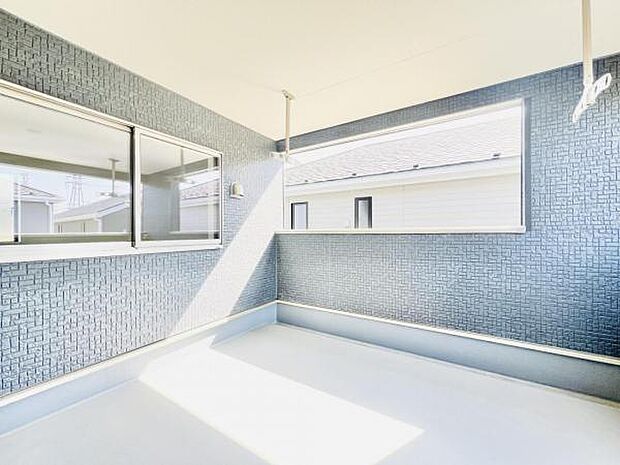 お洗濯ものを気持ち良く太陽の光で干せるのが嬉しいですね。