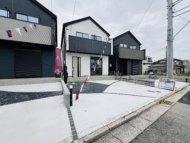 建物完成済・ご家族揃って建物と街並みをご覧いただけます。