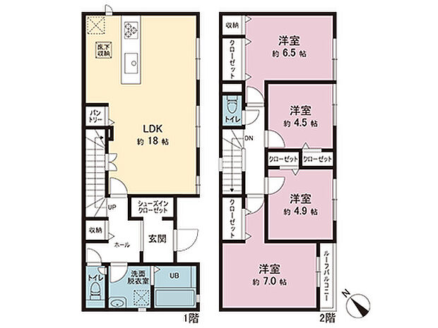 間取図です。図面と異なる場合は現況を優先させていただきます。