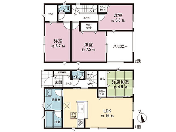 間取図です。図面と異なる場合は現況を優先させていただきます。