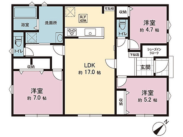 間取図です。図面と異なる場合は現況を優先させていただきます。
