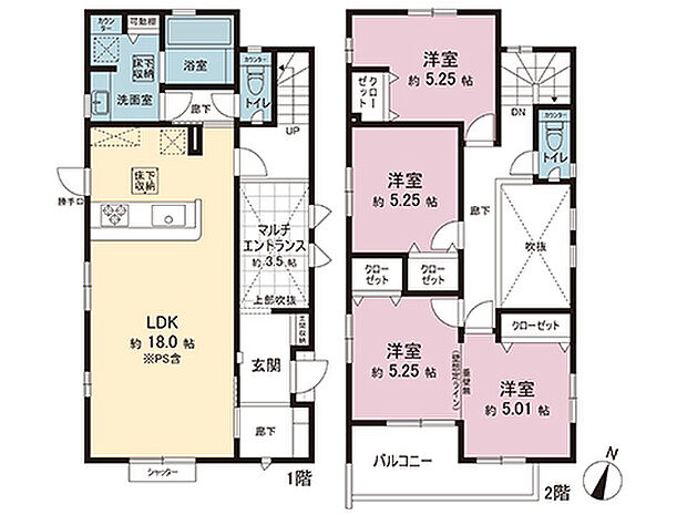 間取図です。図面と異なる場合は現況を優先させていただきます。