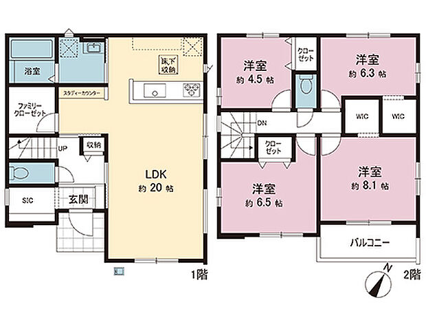 間取図です。図面と異なる場合は現況を優先させていただきます。