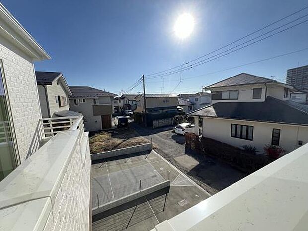 バルコニーからの眺望です。