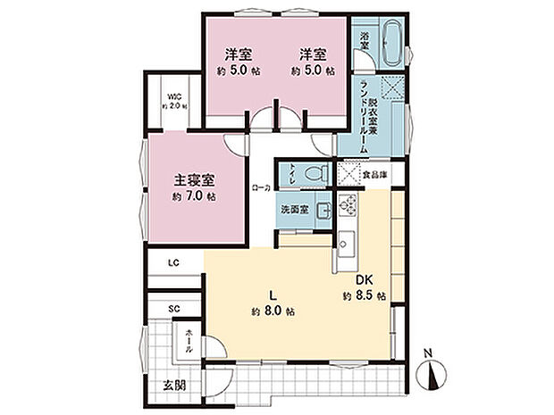 間取図です。図面と異なる場合は現況を優先させていただきます。