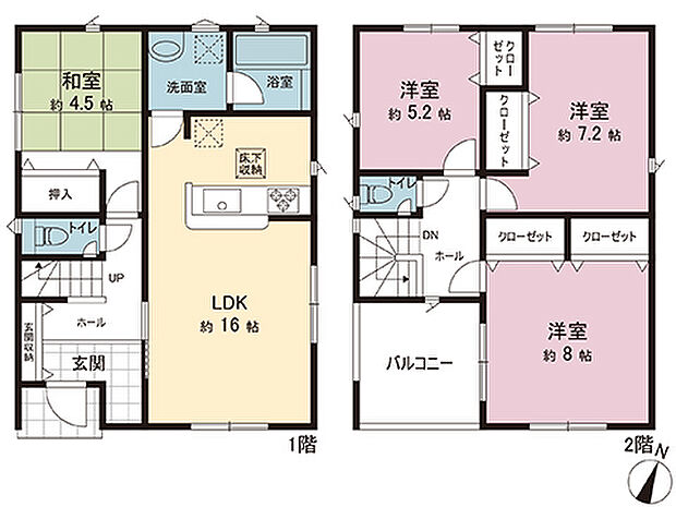 間取図です。図面と異なる場合は現況を優先させていただきます。