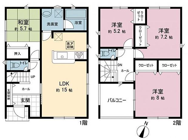 間取図です。図面と異なる場合は現況を優先させていただきます。
