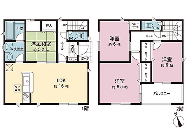 間取図です。図面と異なる場合は現況を優先させていただきます。