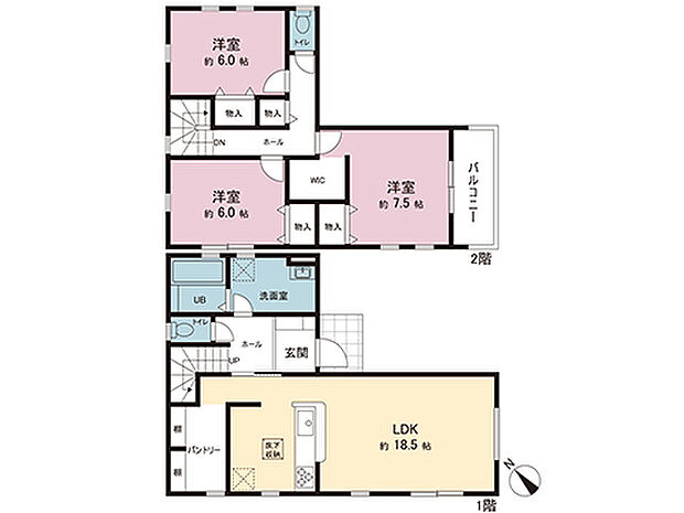 間取図です。図面と異なる場合は現況を優先させていただきます。