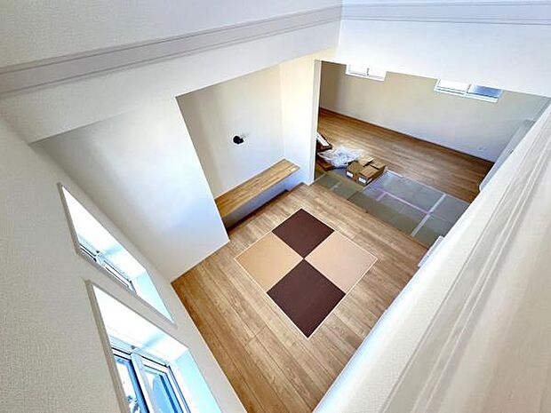 和室の上部の吹抜けです。