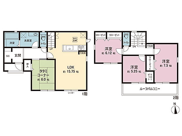 間取図です。図面と異なる場合は現況を優先させていただきます。