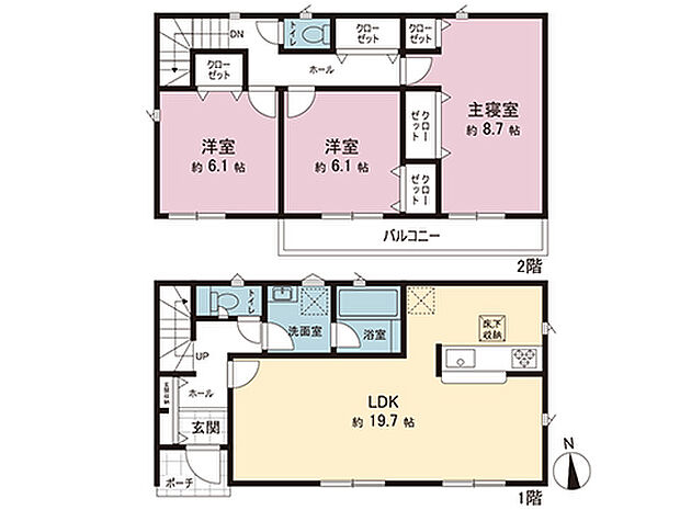 間取図です。図面と異なる場合は現況を優先させていただきます。