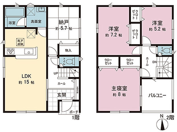間取図です。図面と異なる場合は現況を優先させていただきます。