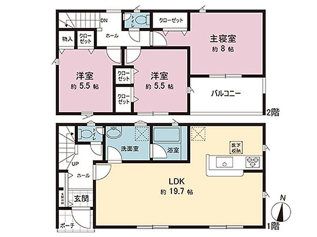間取図です。図面と異なる場合は現況を優先させていただきます。