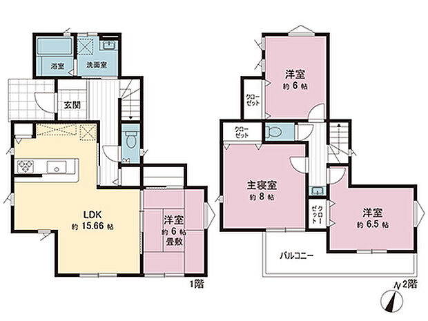 間取図です。図面と異なる場合は現況を優先させていただきます。