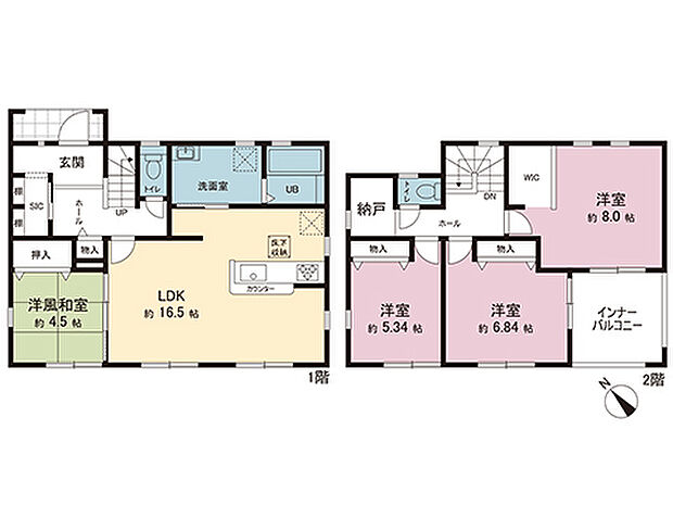間取図です。図面と異なる場合は現況を優先させていただきます。
