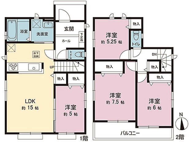 間取図です。図面と異なる場合は現況を優先させていただきます。