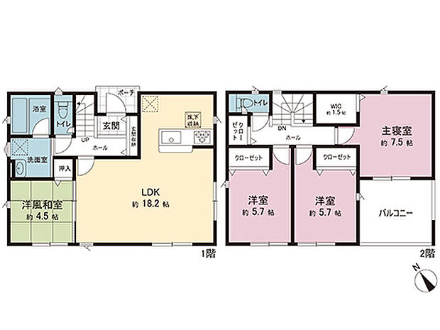 間取図です。図面と異なる場合は現況を優先させていただきます。