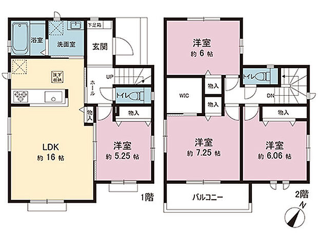 間取図です。図面と異なる場合は現況を優先させていただきます。