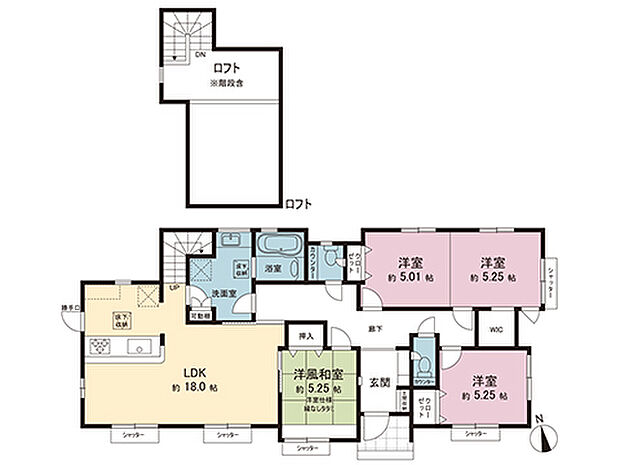 間取図です。図面と異なる場合は現況を優先させていただきます。