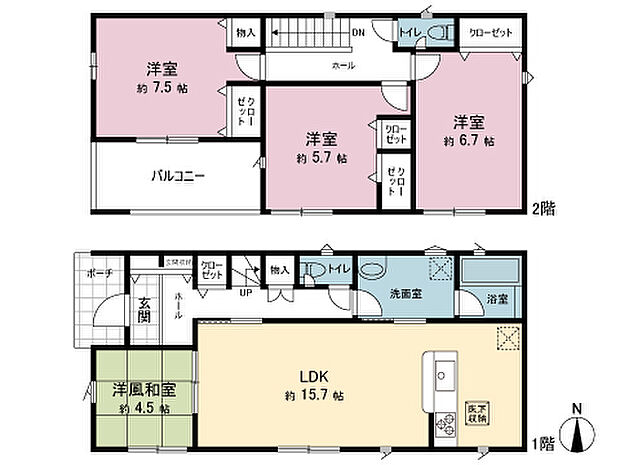 間取図です。図面と異なる場合は現況を優先させていただきます。