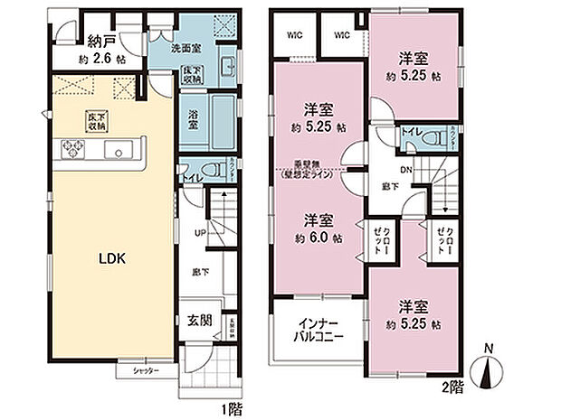 間取図です。図面と異なる場合は現況を優先させていただきます。
