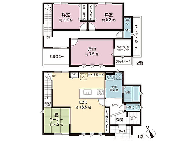間取図です。図面と異なる場合は現況を優先させていただきます。