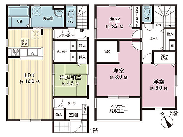 間取図です。図面と異なる場合は現況を優先させていただきます。