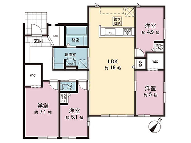 間取図です。図面と異なる場合は現況を優先させていただきます。