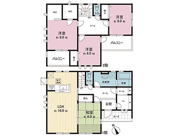間取図です。図面と異なる場合は現況を優先させていただきます。