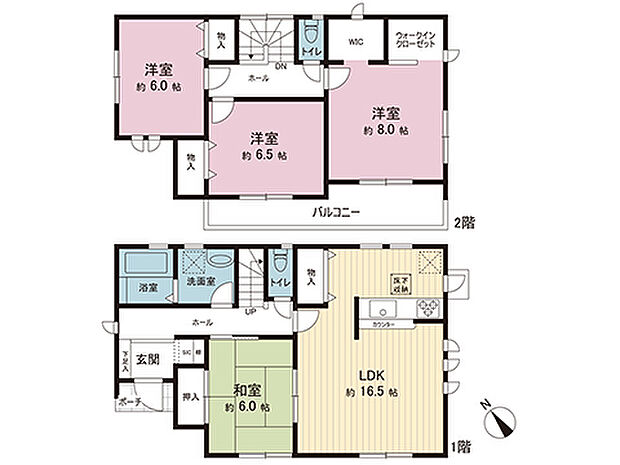 間取図です。図面と異なる場合は現況を優先させていただきます。