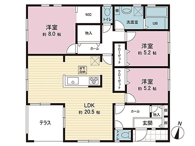 間取図です。図面と異なる場合は現況を優先させていただきます。