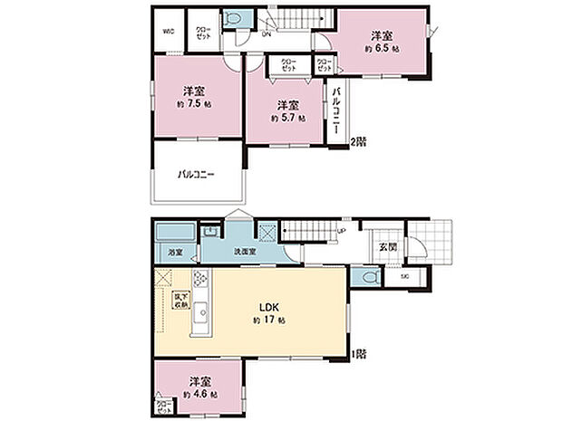 間取図です。図面と異なる場合は現況を優先させていただきます。